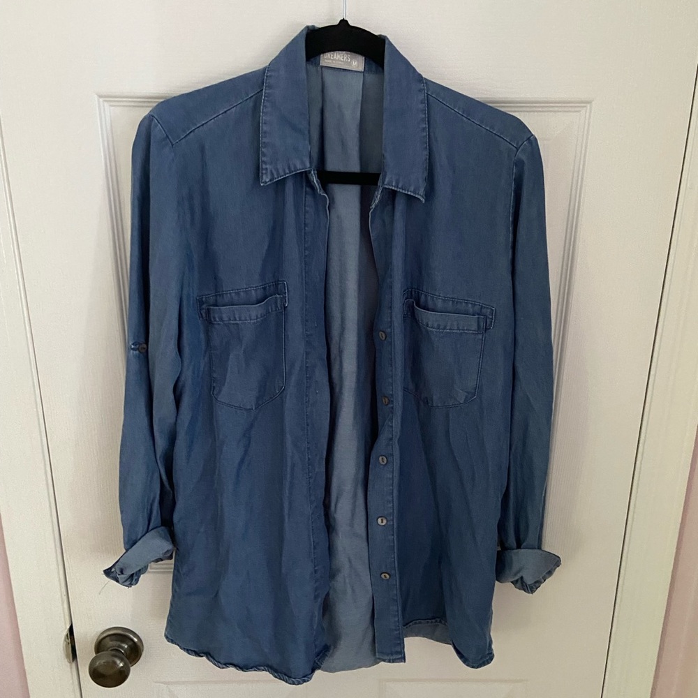 Heroes & Dreamers Denim Button Down
